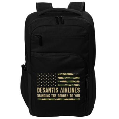 DeSantis Airlines Bringing The Border To You USA Camo Flag Impact Tech Backpack