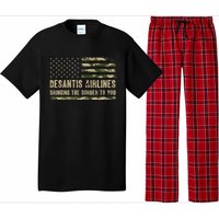 DeSantis Airlines Bringing The Border To You USA Camo Flag Pajama Set