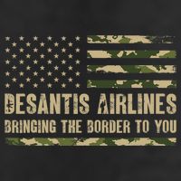 DeSantis Airlines Bringing The Border To You USA Camo Flag Golf Towel