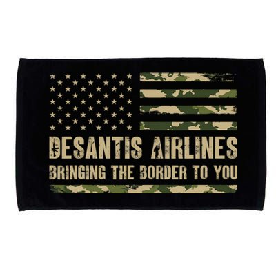 DeSantis Airlines Bringing The Border To You USA Camo Flag Microfiber Hand Towel