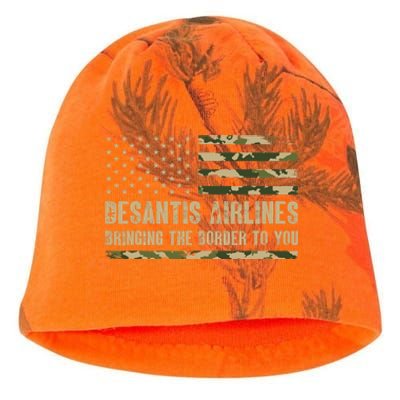 DeSantis Airlines Bringing The Border To You USA Camo Flag Kati - Camo Knit Beanie