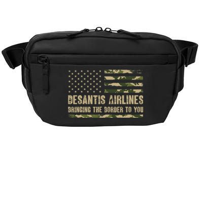 DeSantis Airlines Bringing The Border To You USA Camo Flag Crossbody Pack