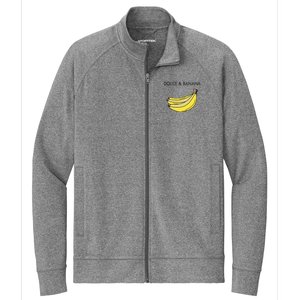 Dolce And Banana Funny Fashion Bananas Vegan Veggie Stretch Full-Zip Cadet Jacket