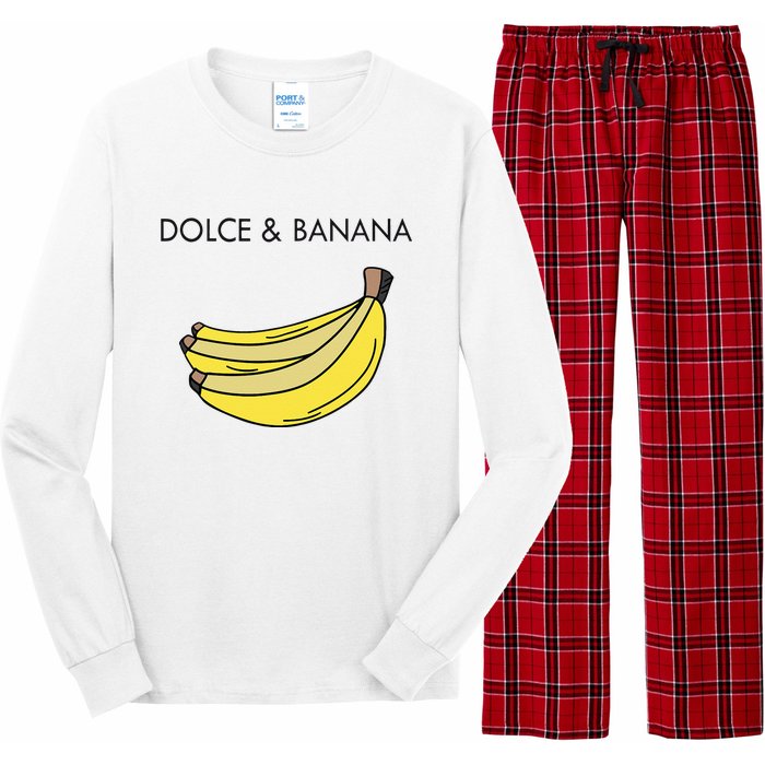 Dolce And Banana Funny Fashion Bananas Vegan Veggie Long Sleeve Pajama Set