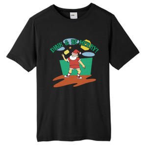 Dink And Be Merry! Santa Claus Fun Christmas Pickleball Memes Gift Tall Fusion ChromaSoft Performance T-Shirt