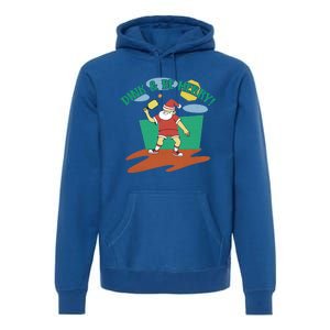 Dink And Be Merry! Santa Claus Fun Christmas Pickleball Memes Gift Premium Hoodie