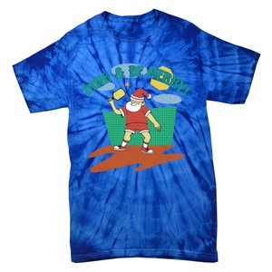 Dink And Be Merry! Santa Claus Fun Christmas Pickleball Memes Gift Tie-Dye T-Shirt