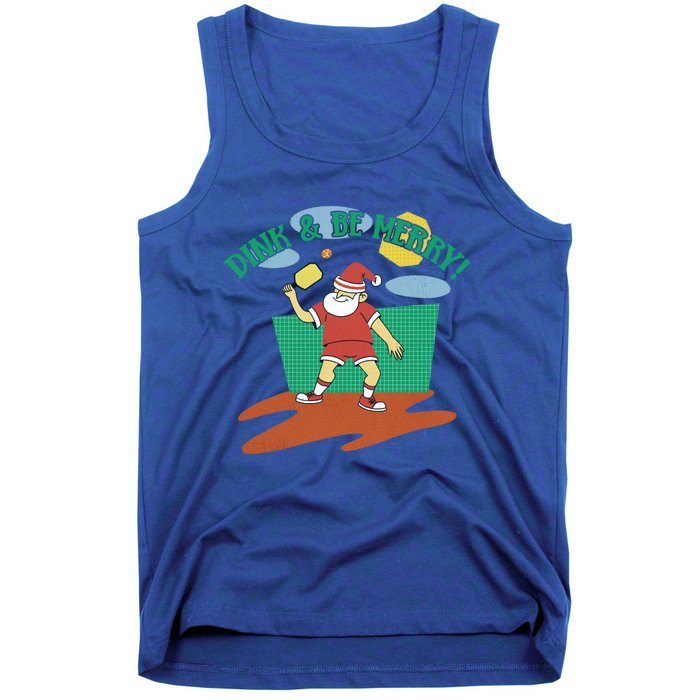 Dink And Be Merry! Santa Claus Fun Christmas Pickleball Memes Gift Tank Top