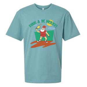 Dink And Be Merry! Santa Claus Fun Christmas Pickleball Memes Gift Sueded Cloud Jersey T-Shirt