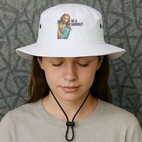 Do A Burnout Jesus Meme Funny Saying Hard Working Bucket Hat