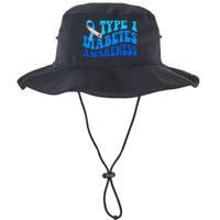 Diabetes Awareness Blue Ribbon T1D Warrior  Legacy Cool Fit Booney Bucket Hat