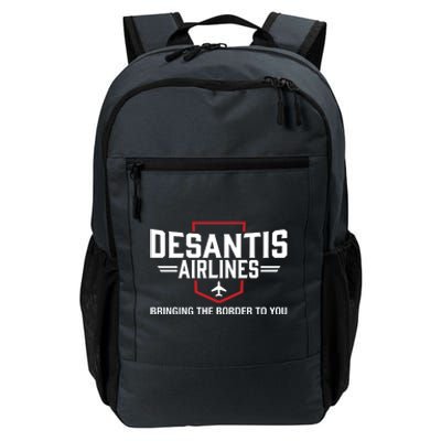 DeSantis Airlines Bringing The Border To You Funny Daily Commute Backpack