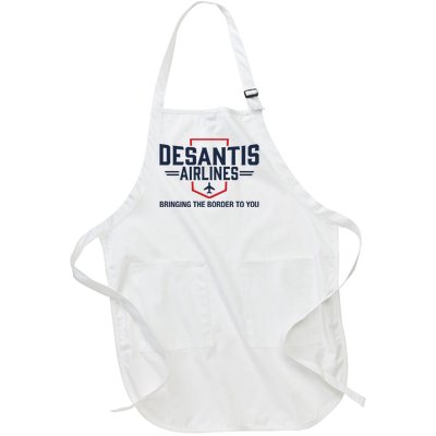 DeSantis Airlines Bringing The Border To You Funny Full-Length Apron With Pockets