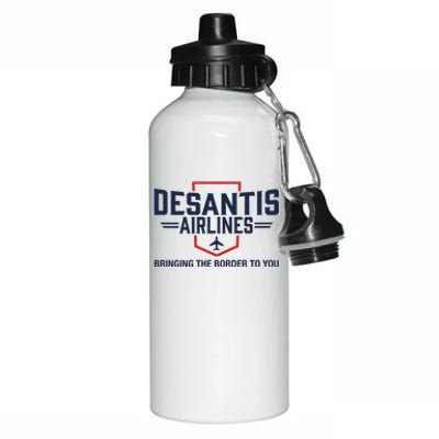 DeSantis Airlines Bringing The Border To You Funny Aluminum Water Bottle