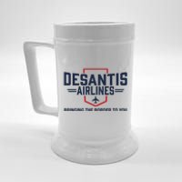 DeSantis Airlines Bringing The Border To You Funny Beer Stein