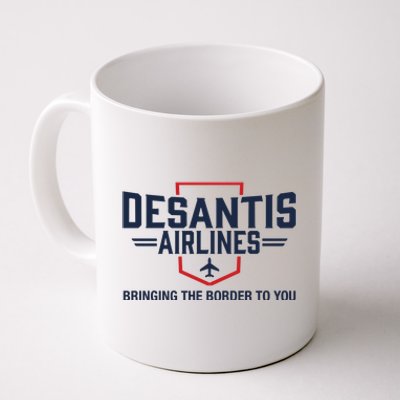 DeSantis Airlines Bringing The Border To You Funny Coffee Mug