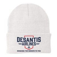 DeSantis Airlines Bringing The Border To You Funny Knit Cap Winter Beanie