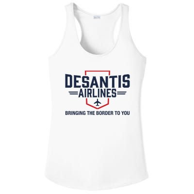 DeSantis Airlines Bringing The Border To You Funny Ladies PosiCharge Competitor Racerback Tank