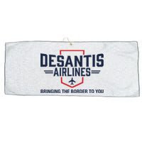 DeSantis Airlines Bringing The Border To You Funny Large Microfiber Waffle Golf Towel