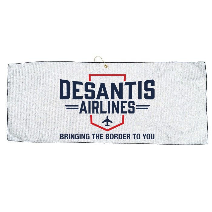 DeSantis Airlines Bringing The Border To You Funny Large Microfiber Waffle Golf Towel