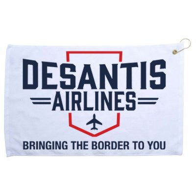 DeSantis Airlines Bringing The Border To You Funny Grommeted Golf Towel