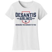 DeSantis Airlines Bringing The Border To You Funny Women's T-Shirt