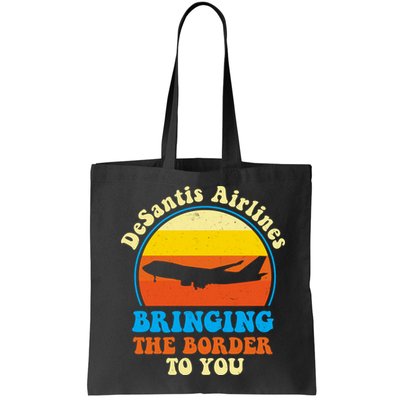 Desantis Airlines Brining The Boarder To You Funny Political Bag
