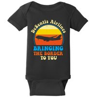 Desantis Airlines Brining The Boarder To You Funny Political Baby Bodysuit