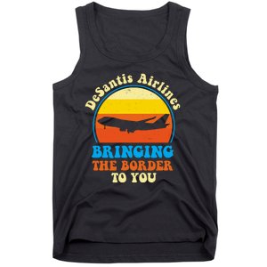 Desantis Airlines Brining The Boarder To You Funny Political Tank Top