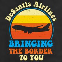 Desantis Airlines Brining The Boarder To You Funny Political Golf Towel