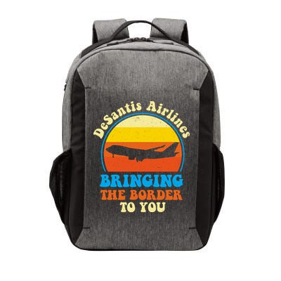 Desantis Airlines Brining The Boarder To You Funny Political Vector Backpack