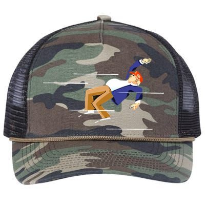 Dodging A Bullet Trump Shooting Retro Rope Trucker Hat Cap