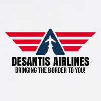 Desantis Airlines Bringing The Boarder To You Political Garment-Dyed Sweatshirt