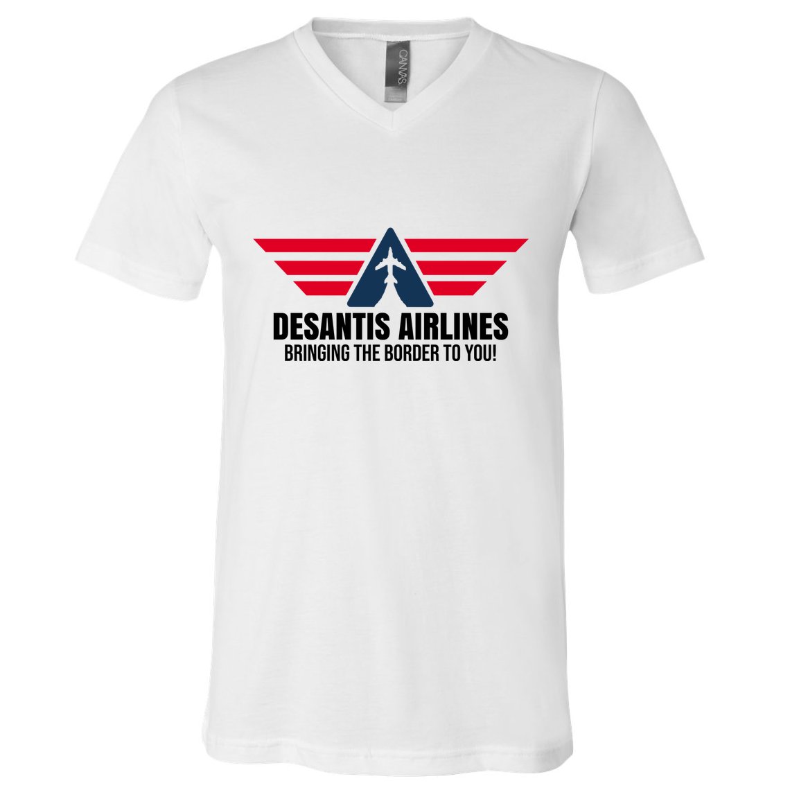 Desantis Airlines Bringing The Boarder To You Political V-Neck T-Shirt