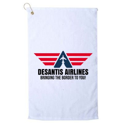 Desantis Airlines Bringing The Boarder To You Political Golf Towel