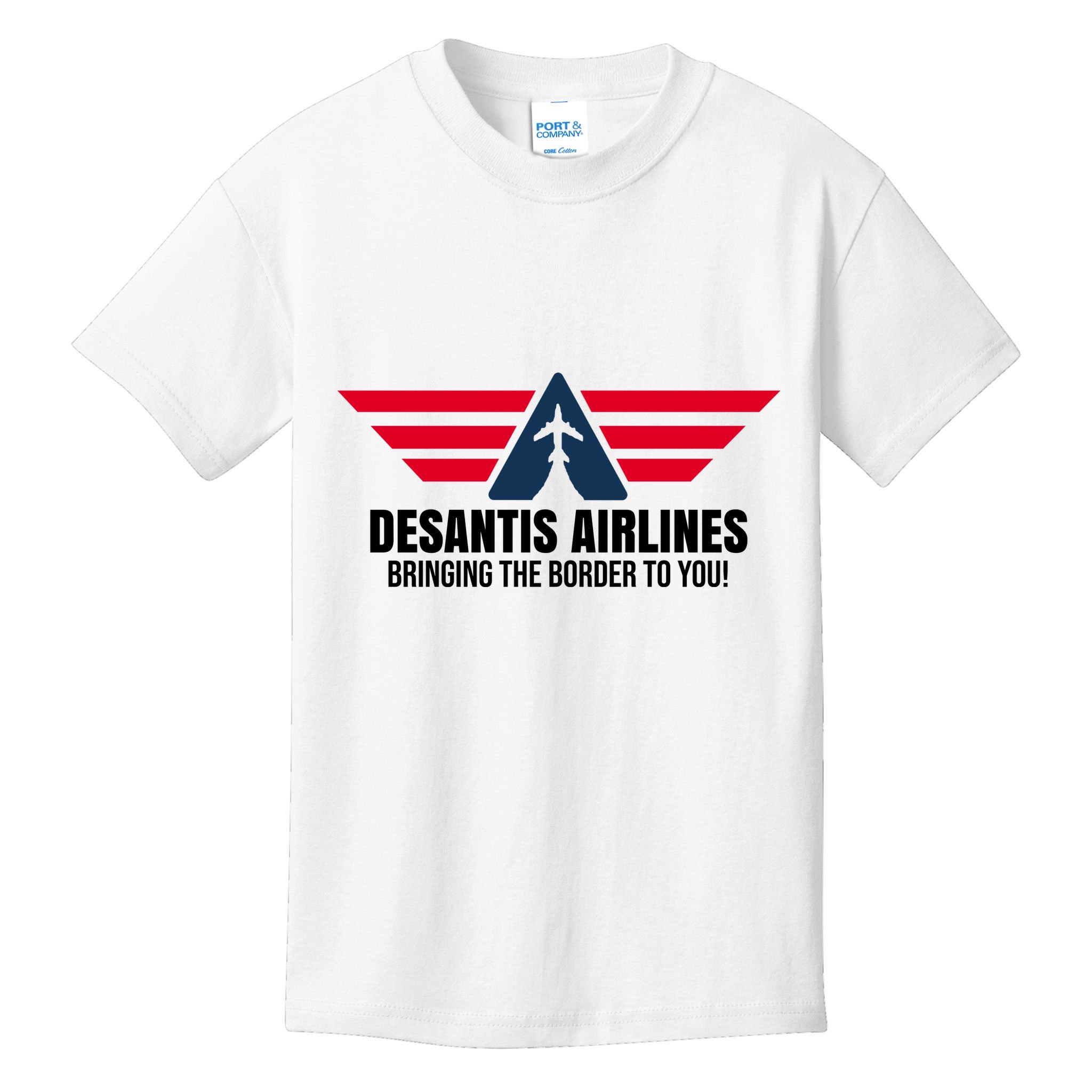 Desantis Airlines Bringing The Boarder To You Political Kids T-Shirt