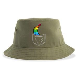 Dolce And Banana Funny Banana Rainbow Funny Chest Bag Cool Gift Sustainable Bucket Hat