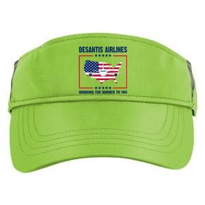 Desantis Airlines Brining The Border To You American Flag Adult Drive Performance Visor