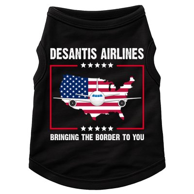 Desantis Airlines Brining The Border To You American Flag Doggie Tank