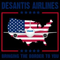 Desantis Airlines Brining The Border To You American Flag Mug