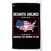 Desantis Airlines Brining The Border To You American Flag Golf Towel