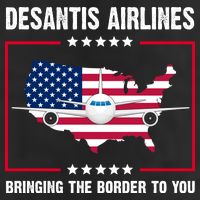Desantis Airlines Brining The Border To You American Flag Golf Towel