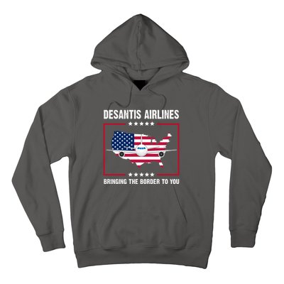 Desantis Airlines Brining The Border To You American Flag Hoodie