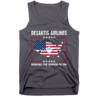 Desantis Airlines Brining The Border To You American Flag Tank Top