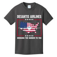 Desantis Airlines Brining The Border To You American Flag Kids T-Shirt