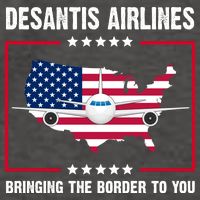 Desantis Airlines Brining The Border To You American Flag Vector Backpack