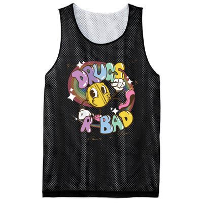 Drugs are bad - Funny Graphic Mesh Reversible Basketball Jersey Tank