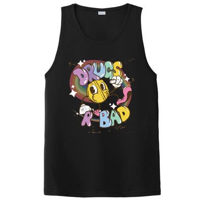 Drugs are bad - Funny Graphic PosiCharge Competitor Tank