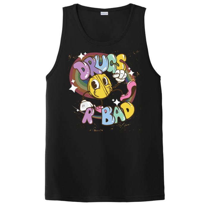 Drugs are bad - Funny Graphic PosiCharge Competitor Tank