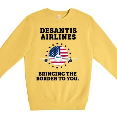 DeSantis Airlines Bringing The Boarder To You Premium Crewneck Sweatshirt